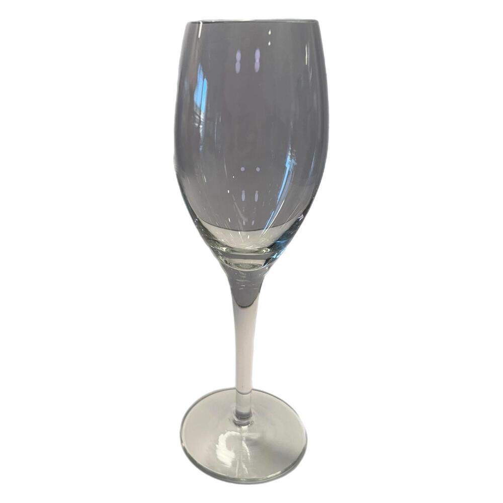 Set of 5 Vintage 7.75” Clear Glass Stemmed Wine Glasses - Picture 1 of 3